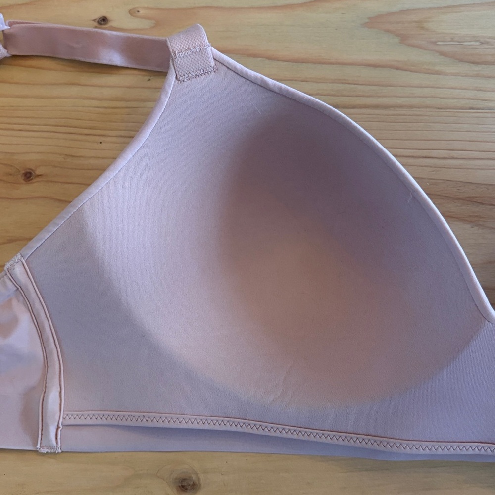 Soma Embliss Luxe Wireless Lace J Hook Bra Size 36D EXCELLENT CONDITION Blush - Picture 7 of 9
